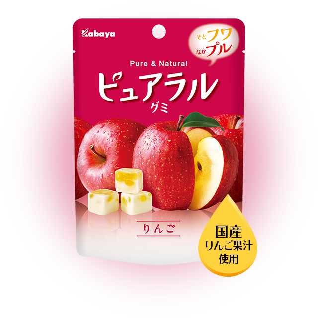 おとりよせ ふじりんご ピュアラルグミ PURERAL GUMMY