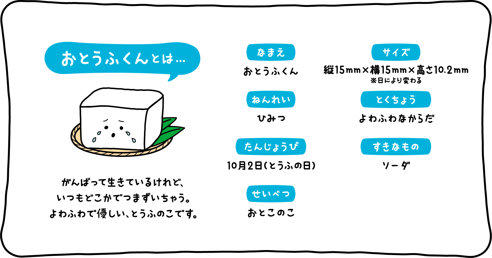 おとうふくんとは...