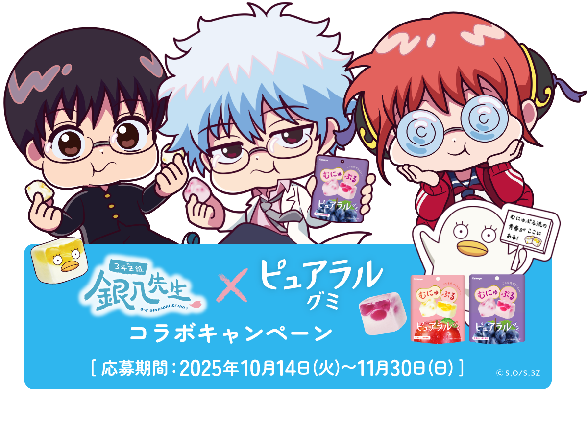 3年Z組銀八先生×ピュアラルグミ コラボキャンペーン