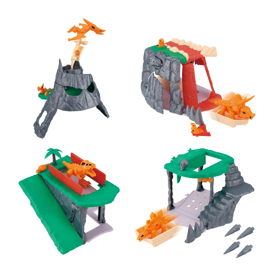 ほねほねザウルス秘密基地玩具画像