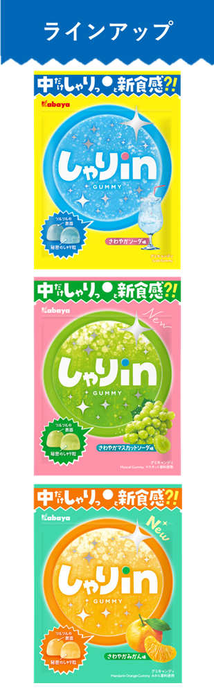 『しゃりinグミ』商品ラインアップ